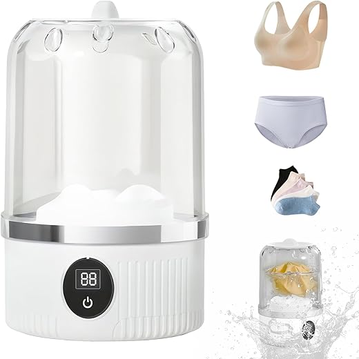 🏠Mini washing machine Portable, rechargeable Underwear, small cloth !