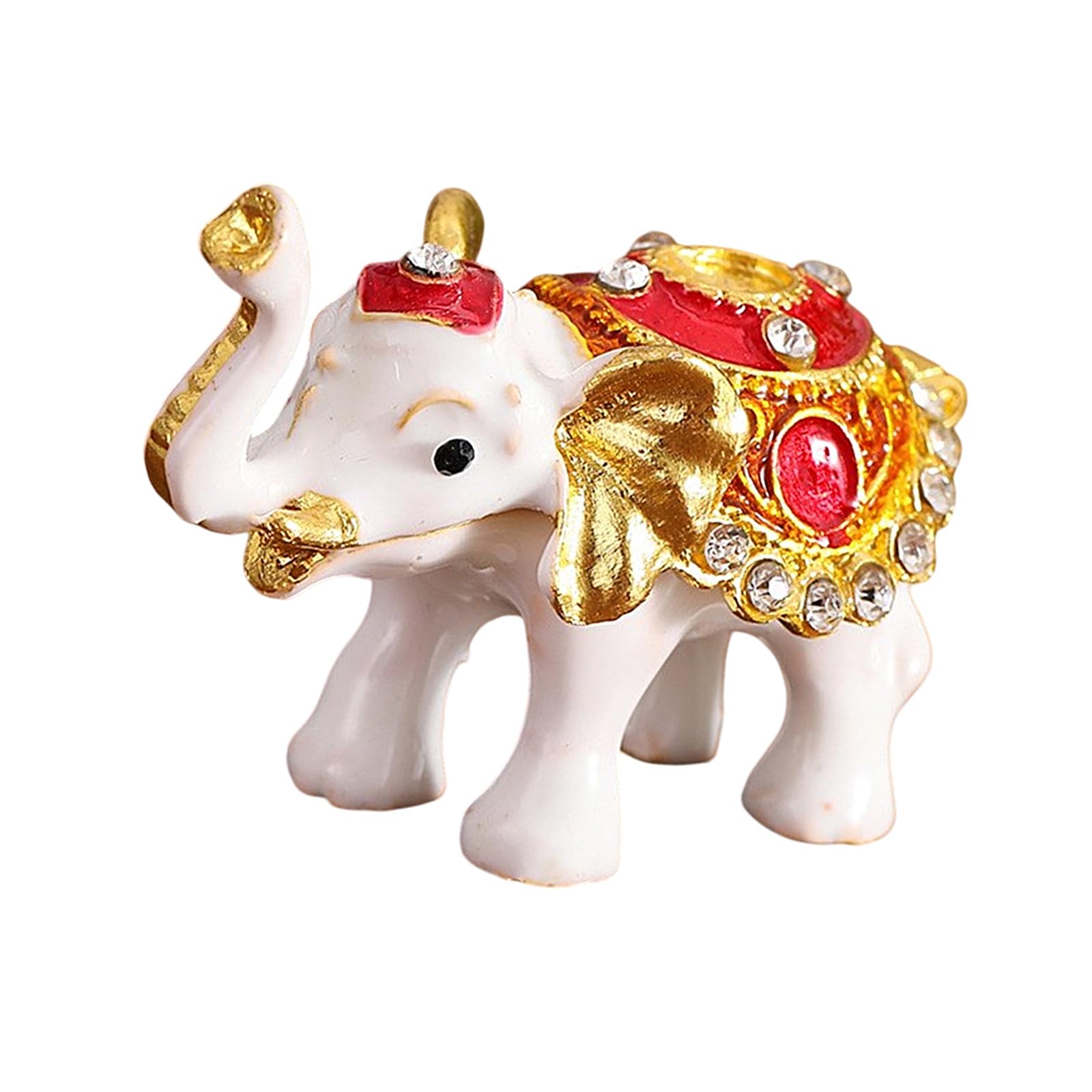 Piceioep Thai Styles Elephant Jewelry Storage Box for Organizing Earrings and Bracelets Elegant Necklace Storage Case