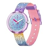 Flik Flak Kids' BPA Free-A Safe Watch Shine in Rainbow Quartz, Blue