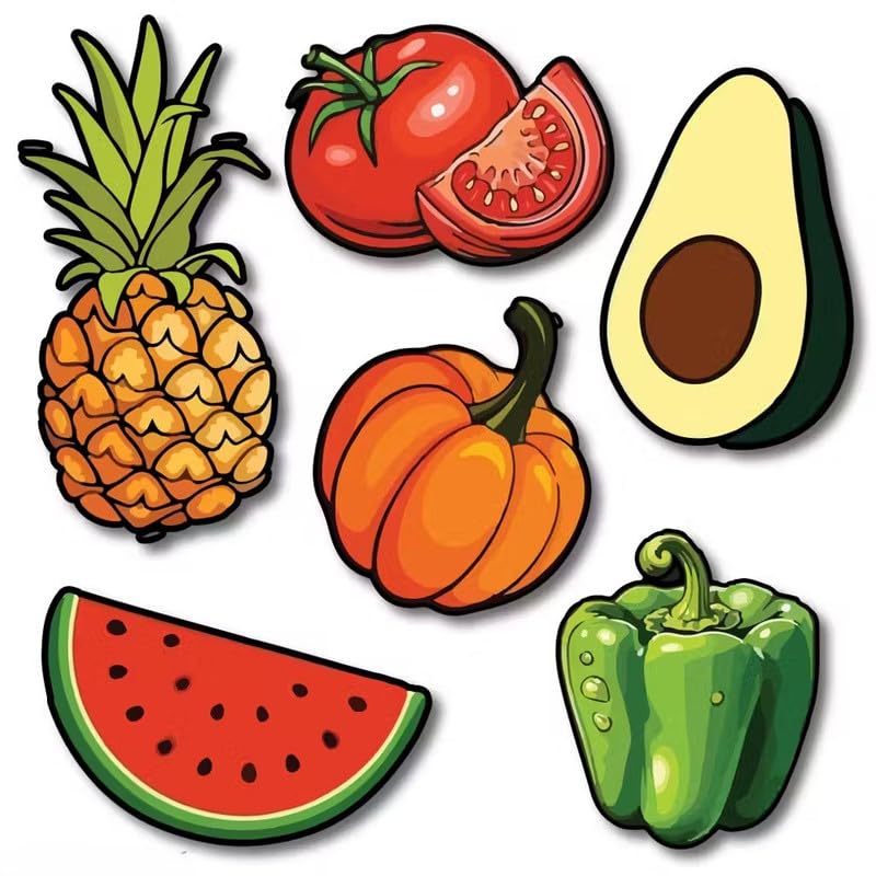 Image of Decorative Fridge Magnet Set | Strong Magnetic for Kitchen, Office & Home Decor | Cute Multipurpose Magnet for Notes, Photos & Reminder Holders Style 02