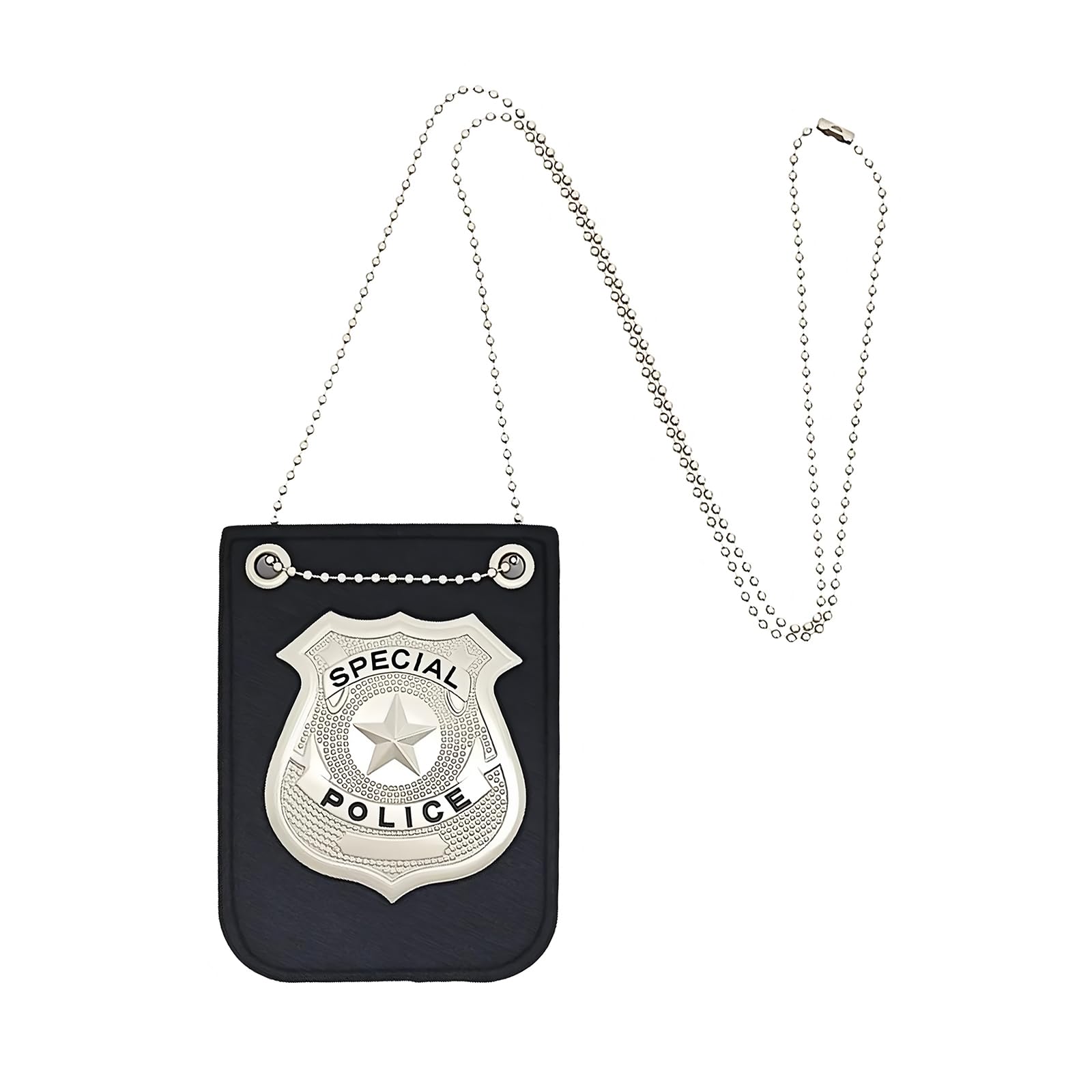 DVOFU Police Costume Accessories Police Badge Costume Prop Pretend Play Toy with Chain and Belt Clip Role-Play Cop Dress Up Accessory for Halloween Role-Playing Dress Up Game
