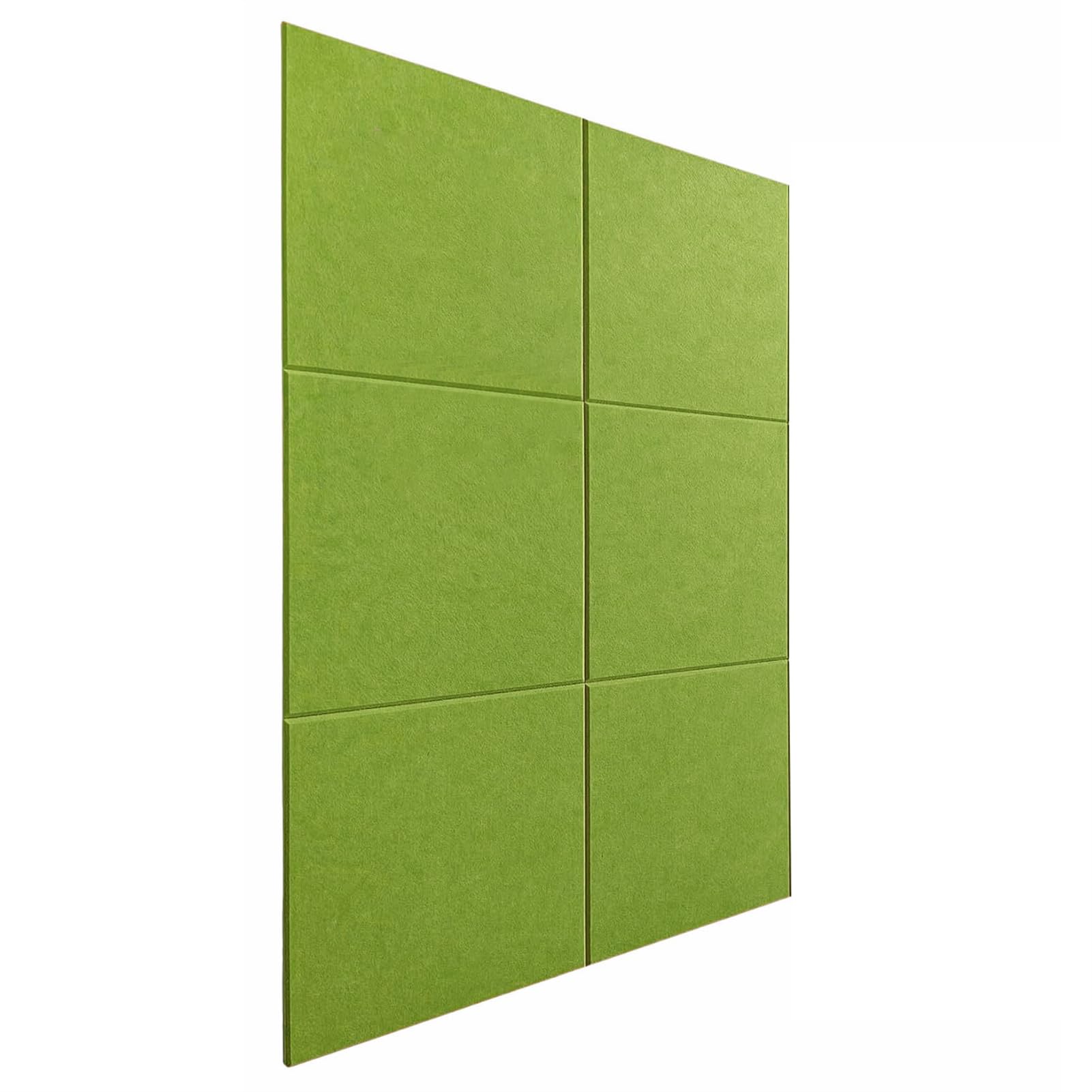 BESTORI Large Cork Board for Wall 36“ x 24", 6 Pack Bulletin Board Alternative Felt Wall Tiles with Removable Adhesive Tabs for Home Office Decor Grass Green