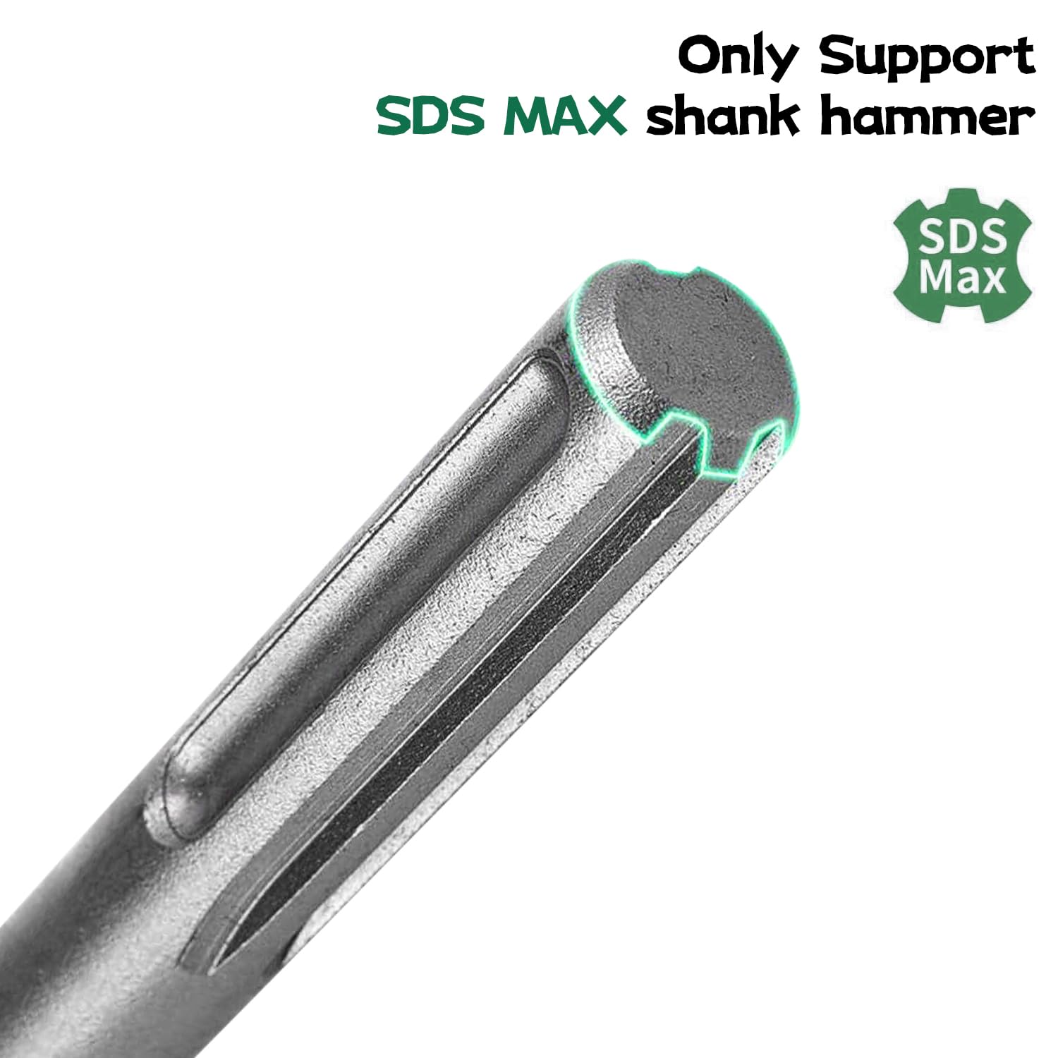 Monkey King Bar SDS Max Wide Chisel-550x75mm,Heavy Duty Concrete Chisel for Tile &Concrete Removal, SDS Max Rotary Hammer Compatible - Image 3