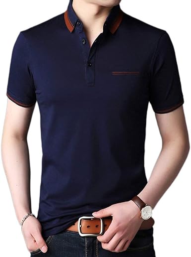 Lanceyy Hombres Polos para Hombre Polo para Hombre Polo ...