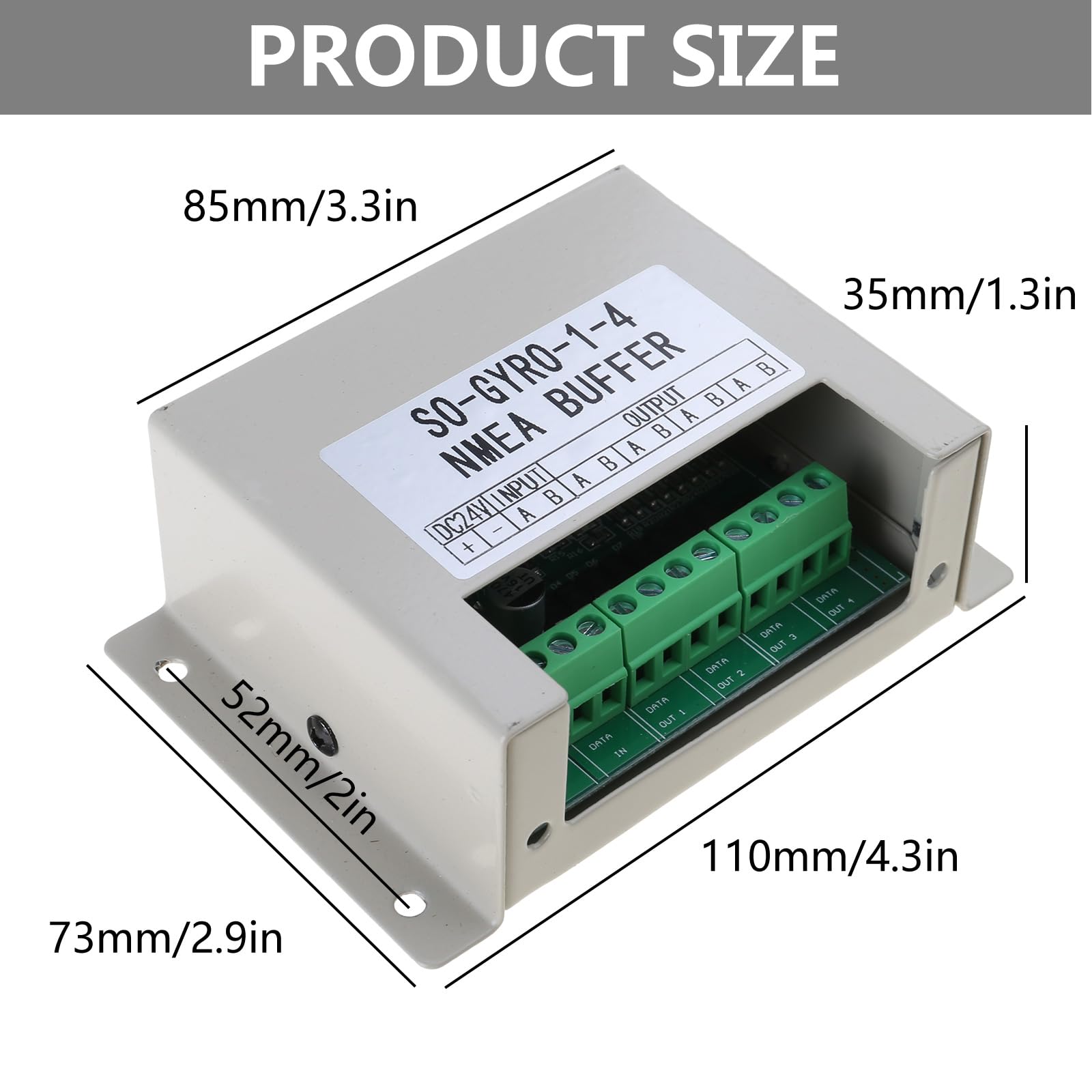 Buffer di segnali marini con buffer di seriali di isolamento elettrico per operazioni stabili dei sistemi 24V per il separatore di serie NMEA0183