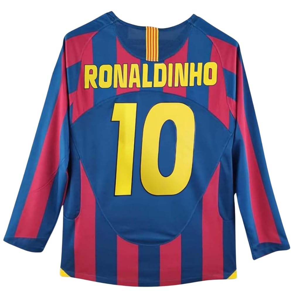ウェア Ronaldinho Amazon.com: Ronaldinho #10 Retro Long Sleeve 05/06 Soccer