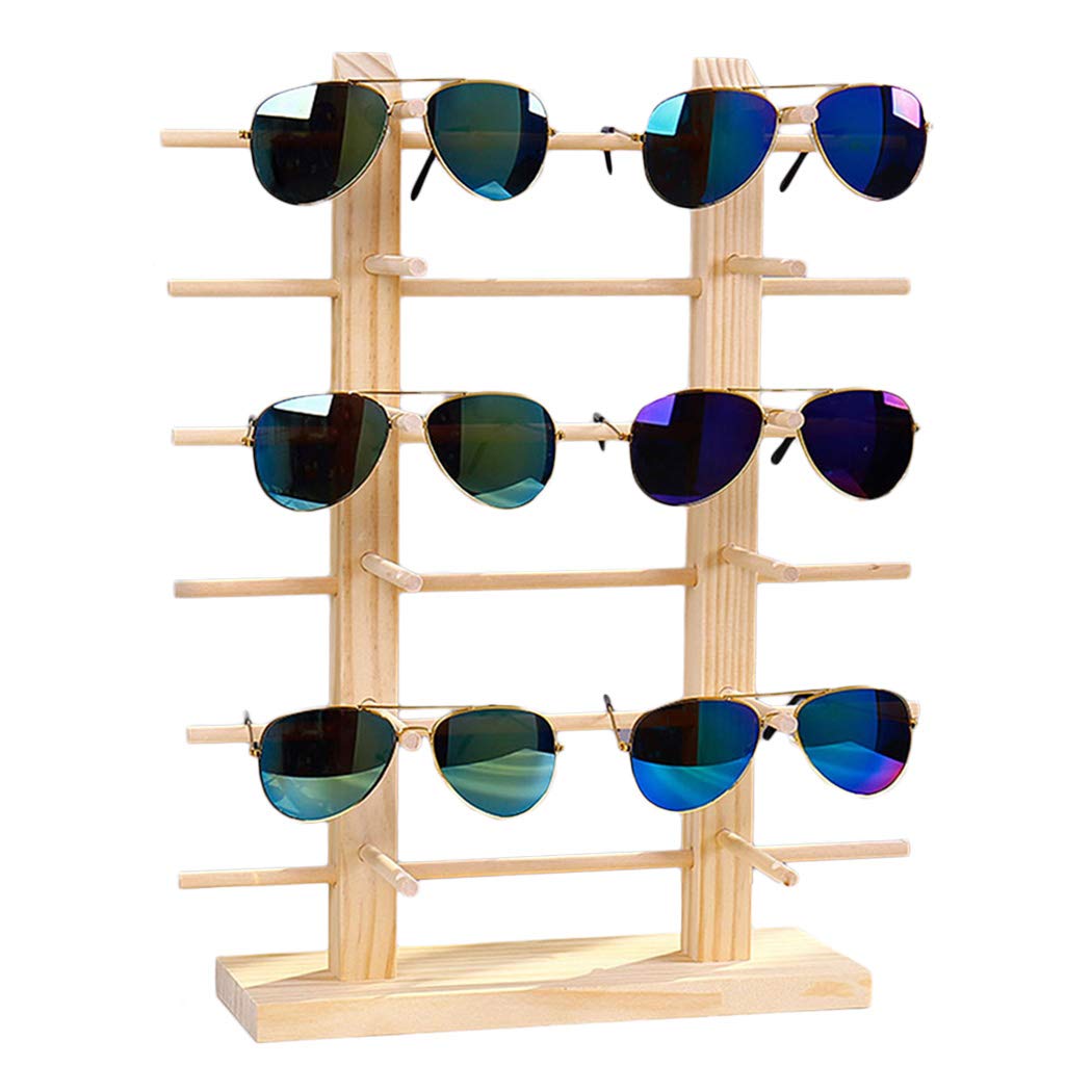 Buy Dorakitten Glasses Display Stand Wood Decorative Professional Sunglasses Rack Eyeglasses