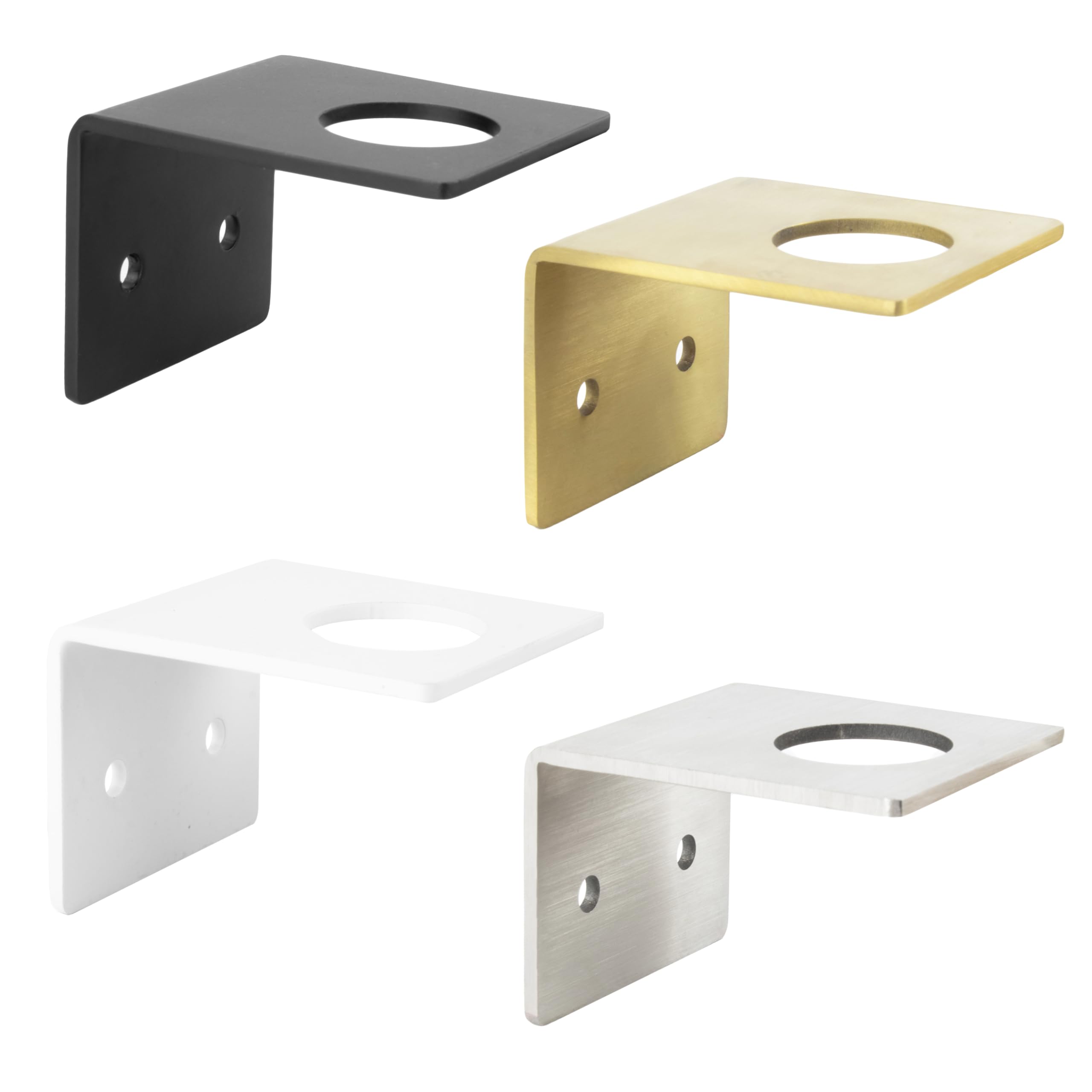 Natural Goods Berlin 1 soporte individual para pared dispensador de jabón dorado cepillado – Soporte de acero para dispensador de jabón baño montaje en pared dispensador de gel de ducha pared sin
