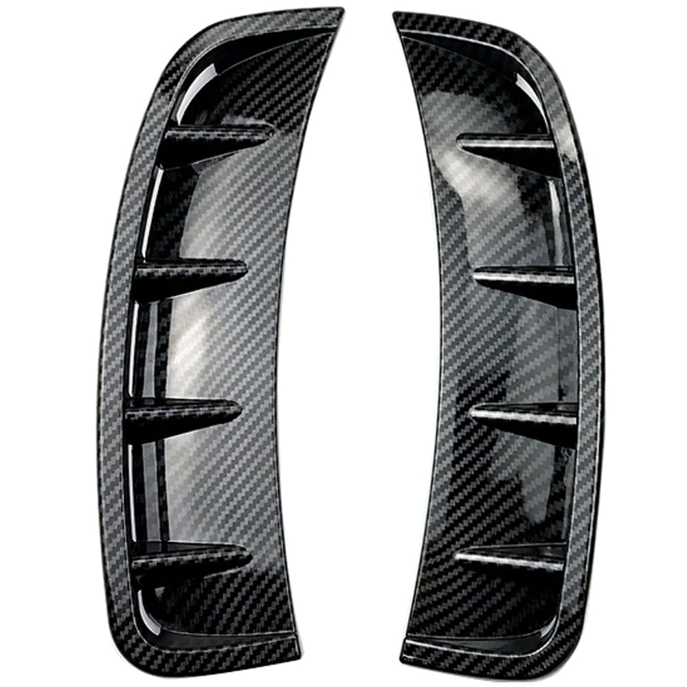 RAGBUSCLE Car Intake Side Vent Decorative Decal, Scoop Air Flow Shark Gills Bumper Hood Louvers, Compatible with 4D Sedan Hatchback AMG Sport Bumper A200, A250, A220, A35 AMG, Carbon Fiber