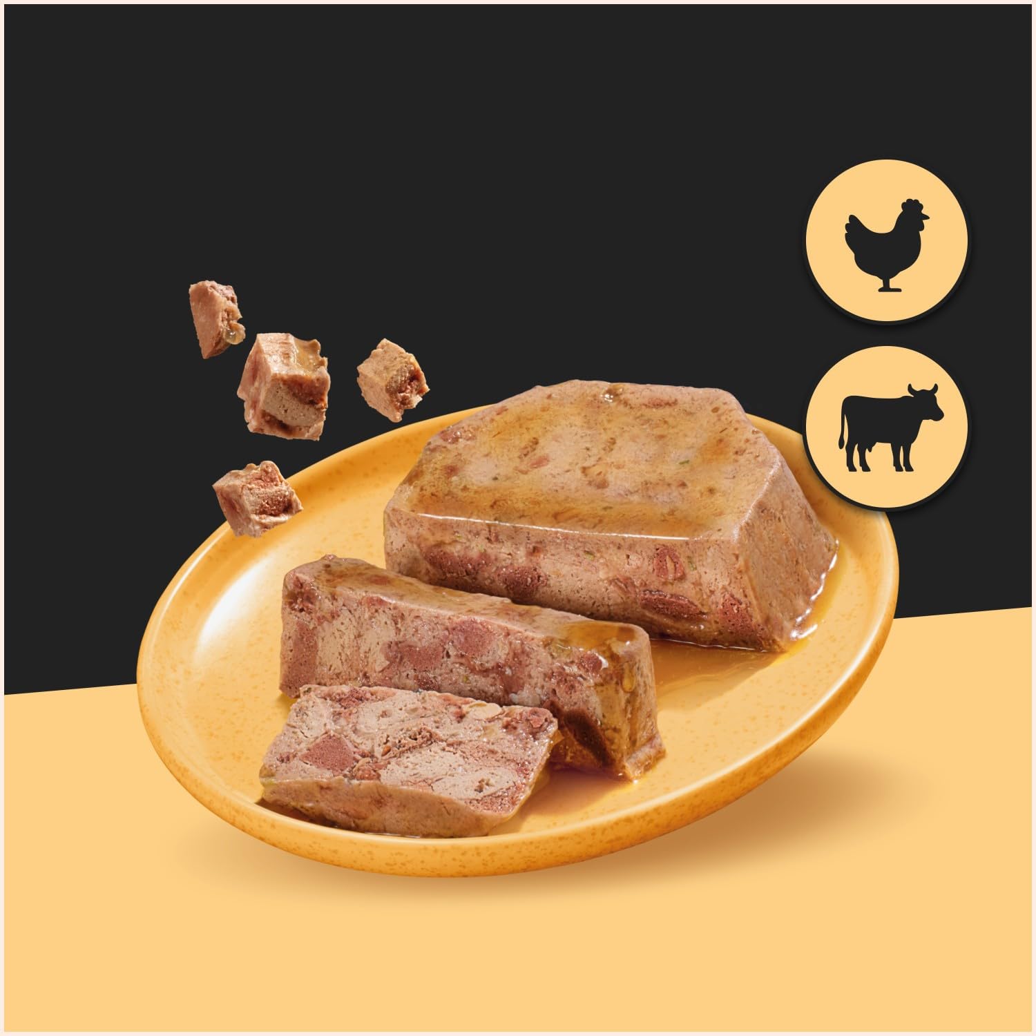 Cesar Ricette Classiche Cibo per Cane, con Pollo e Manzo Saporiti, 150 g, 14 Vaschette