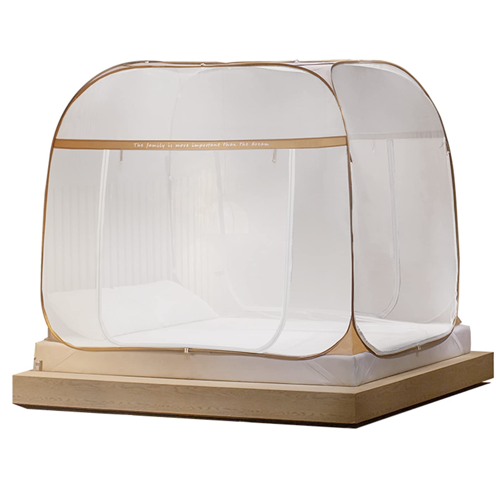Mosquitera Plegable para Exteriores, mosquitera Plegable para el hogar, Ideal para jardín, Patio o Dormitorio, para Cama Individual o Doble (tamaño: 1,2 x 1,95 x 1,45 m).