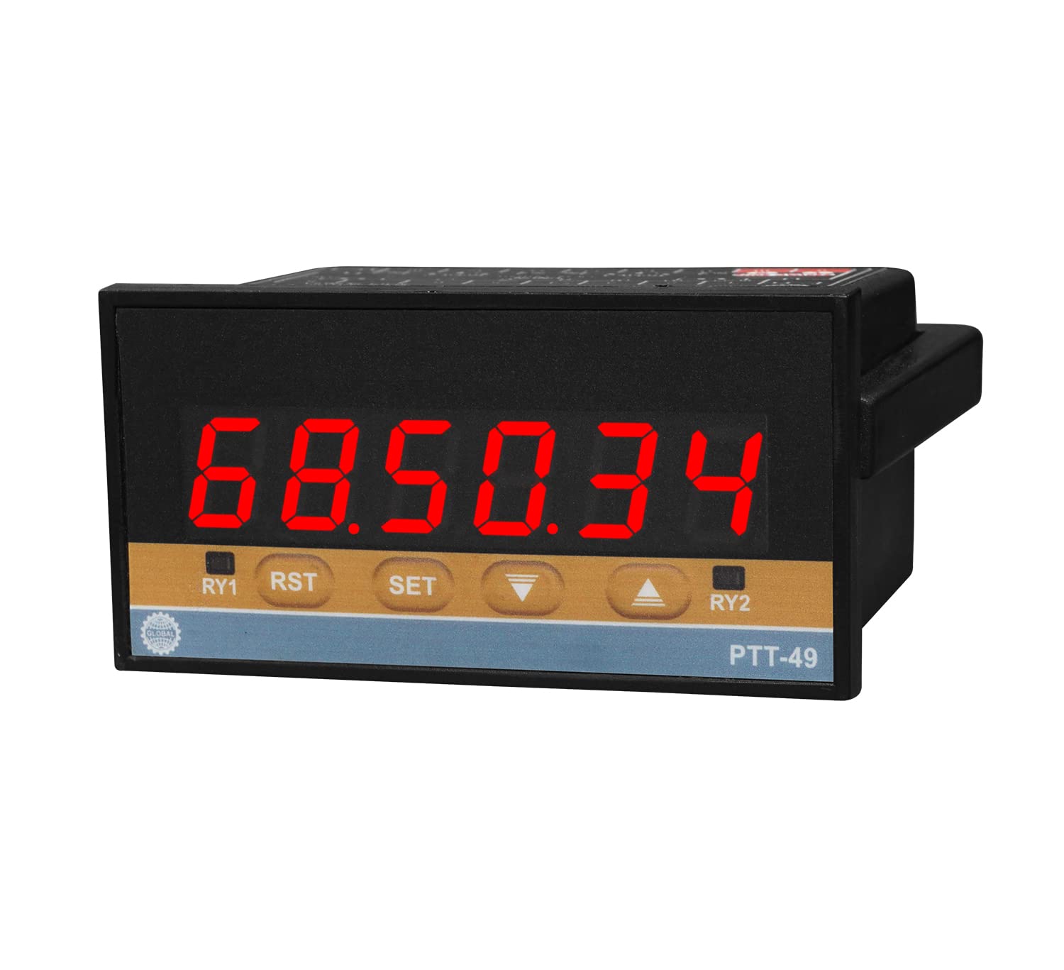 Global PTT-49 Digital Time Totalizer 6 Digit (48x96)