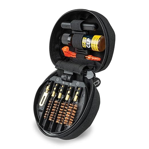 Otis Technology Universal Pistol Cleaning Kit - 4 Bore Brushes, 2 Cables, Patches, Obstruction Remover, Lubricant, Soft Case