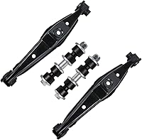 Vista 103 de Detroit Axle - 4 brazos de control de extremo delantero para Nissan Frontier Xterra 2000-2004 Brazos de control inferior y superior con rótulas