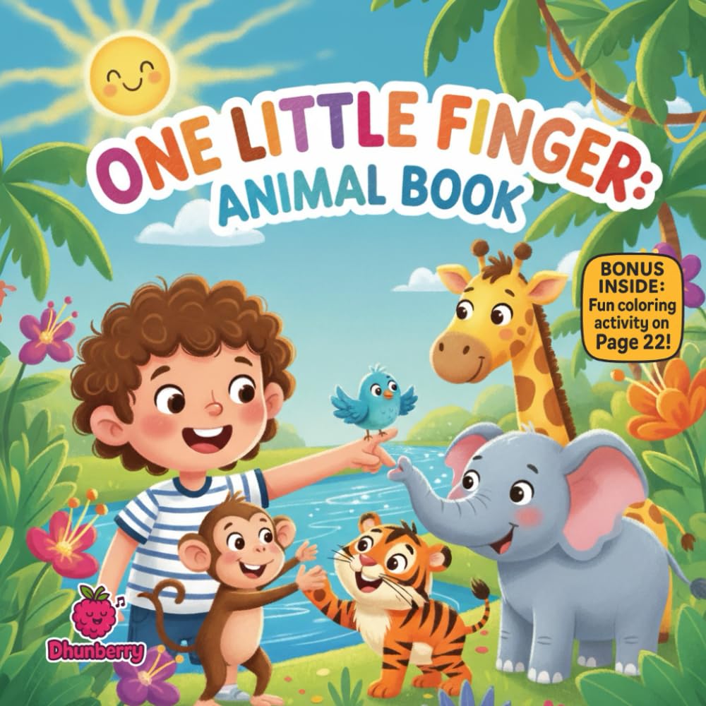 One Little Finger: Animal Book: A Playful Rhyming Adventure for Toddlers About Touch, Laughter, and Animal Fun