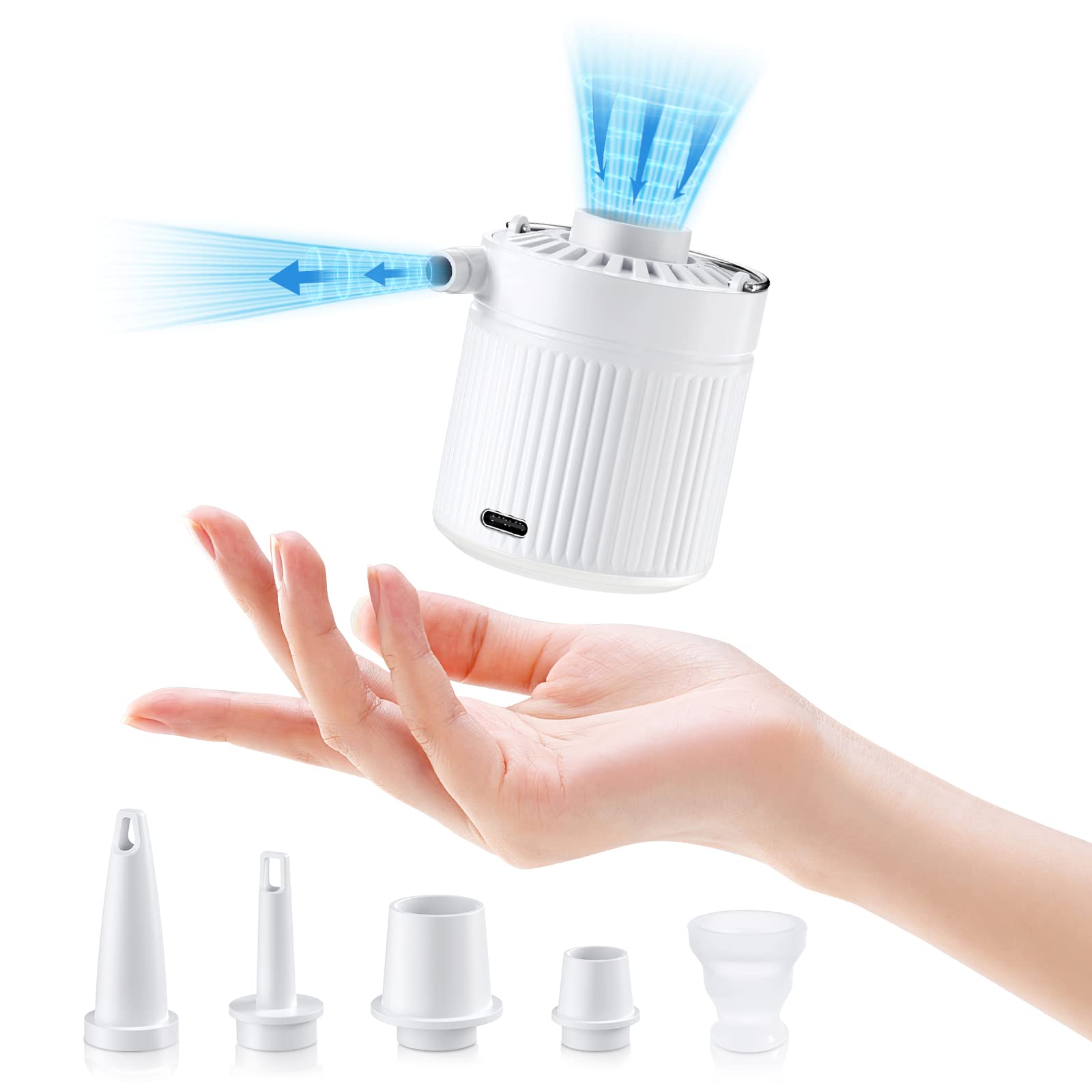 FUN PAC Double Sleeping Pad for Camping, 5" Ultra-Thick Camping Mattress with Pillow Built-in Pump, Self Inflating Camping Pad 2 Person for Backpacking, Hiking, Traveling, Tent