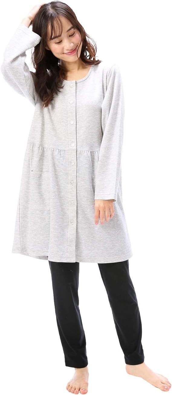 Amazon Nishiki ニシキ チュニックパジャマ レディース 長袖 前開き トップス裏面は綿100 ダンボールニット 肌に優しい ロング丈 上下セット 長ズボン 春 秋 ルームウェア 部屋着 Paja 杢グレー M パジャマ ルームウェアセット 通販 Amazon Nishiki ニシキ チュニックパジャマ レディース 長袖 前開き トップス裏面は綿100 ダンボールニット 肌に優しい ロング丈 上下セット 長ズボン 春 秋 ルームウェア 部屋着 Paja 杢グレー M パジャマ ルームウェアセット 通販