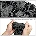 Luwint Punk Fingerless Long Gloves - Dark Goth Torn Distressed Gloves for Halloween Costume Cosplay Party