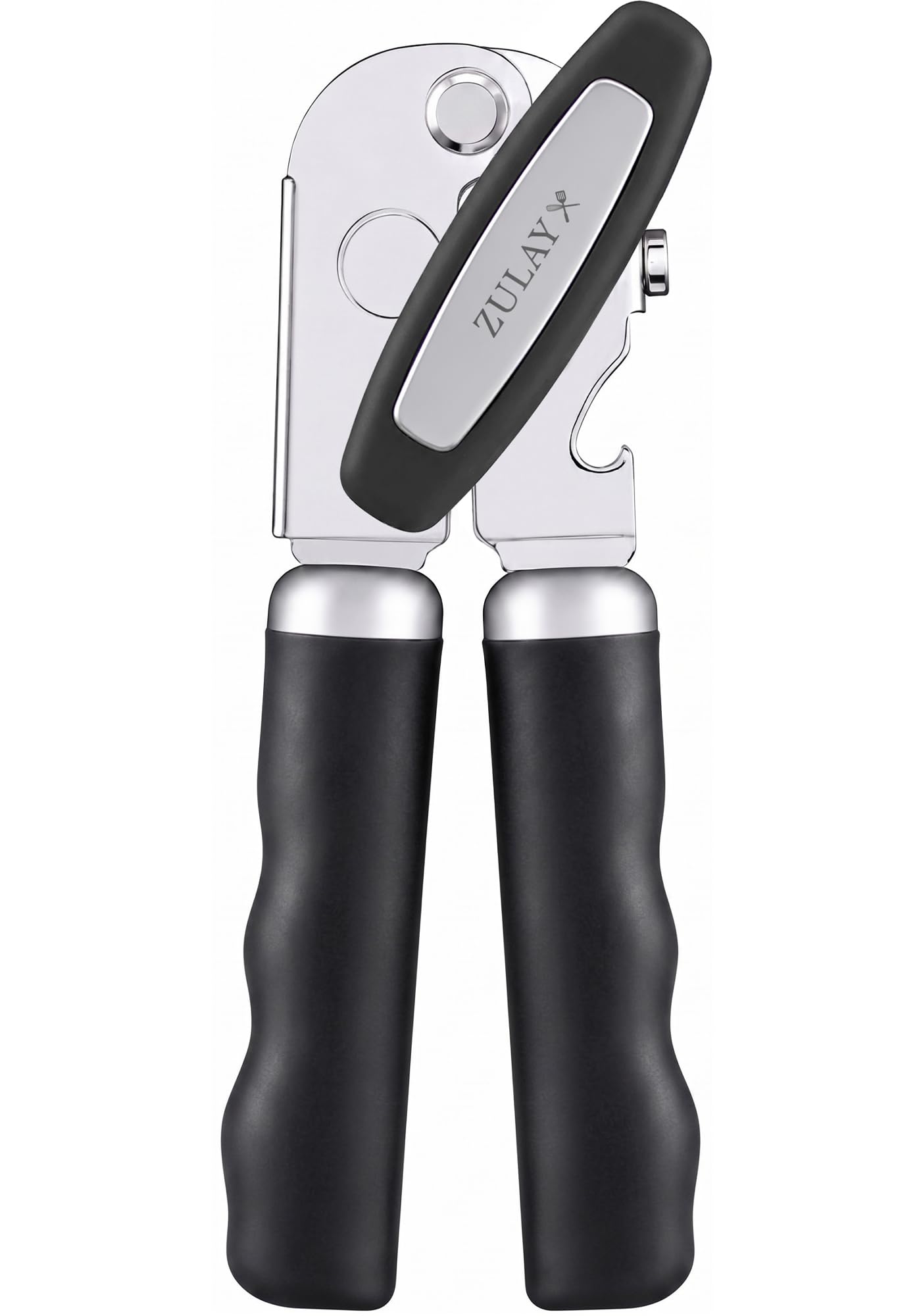 Zulay Kitchen Stainless Steel Swing Open Manual Can Opener Comfortable Grip