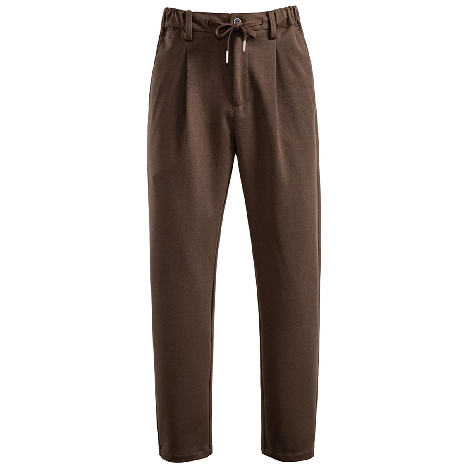Pantalon de Travail Automne-Hiver pour Homme Pantalon de Golf Chaud et épais Pantalon de Costume Chic et décontracté avec Taille élastique