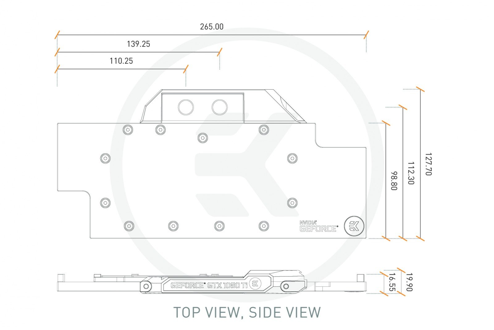 Amazon | EKWB EK-FC GeForce GTX FE GPU ウォーターブロック