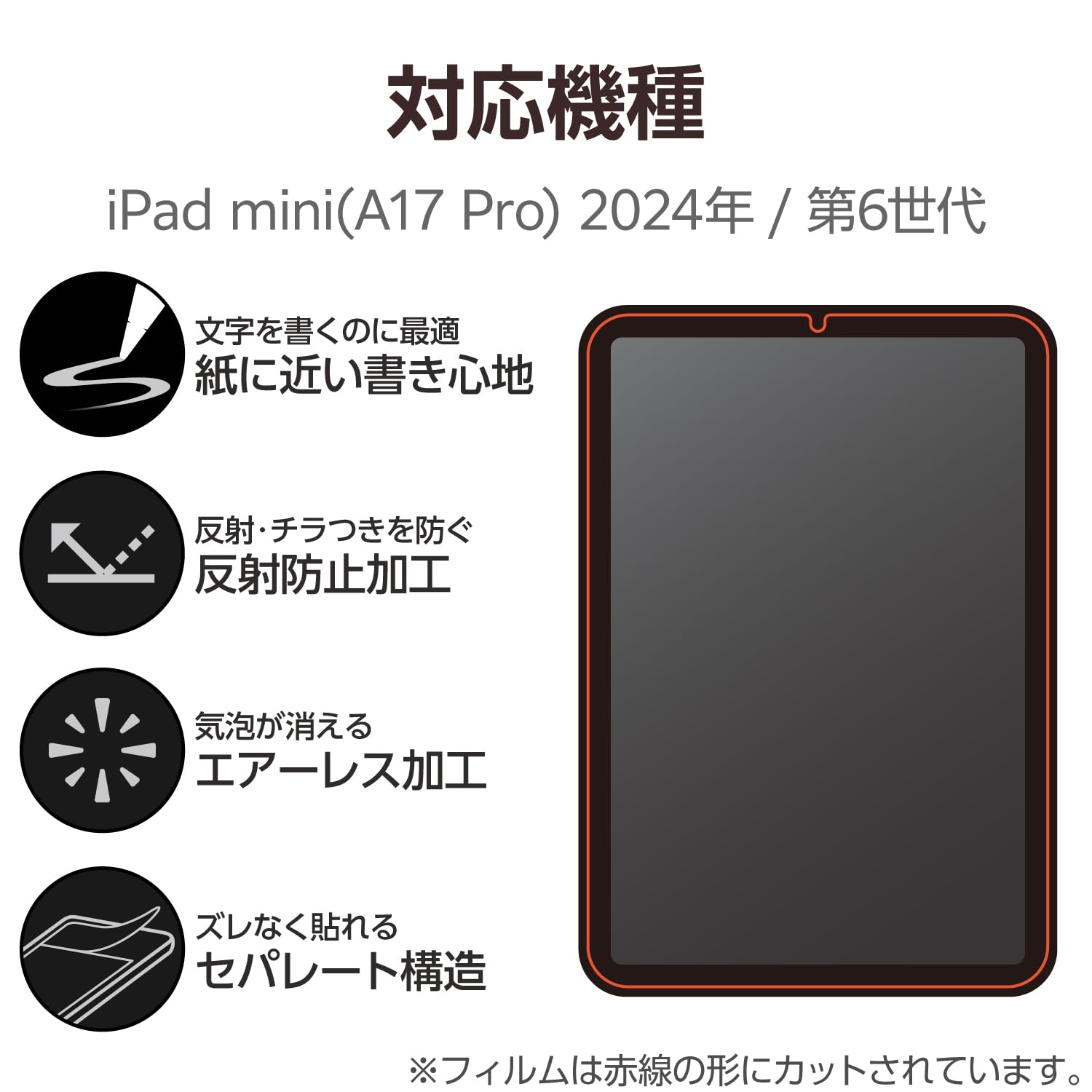 Amazon.co.jp: エレコム iPad mini7(A17 Pro 2024年) mini6 第6世代