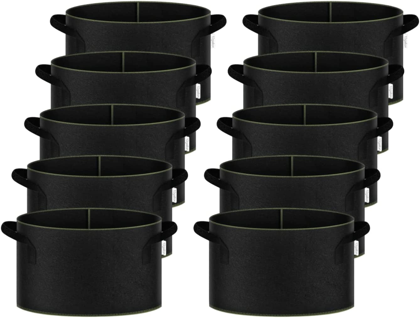 iPower 5-Gallon 10-Pack Grow Bags