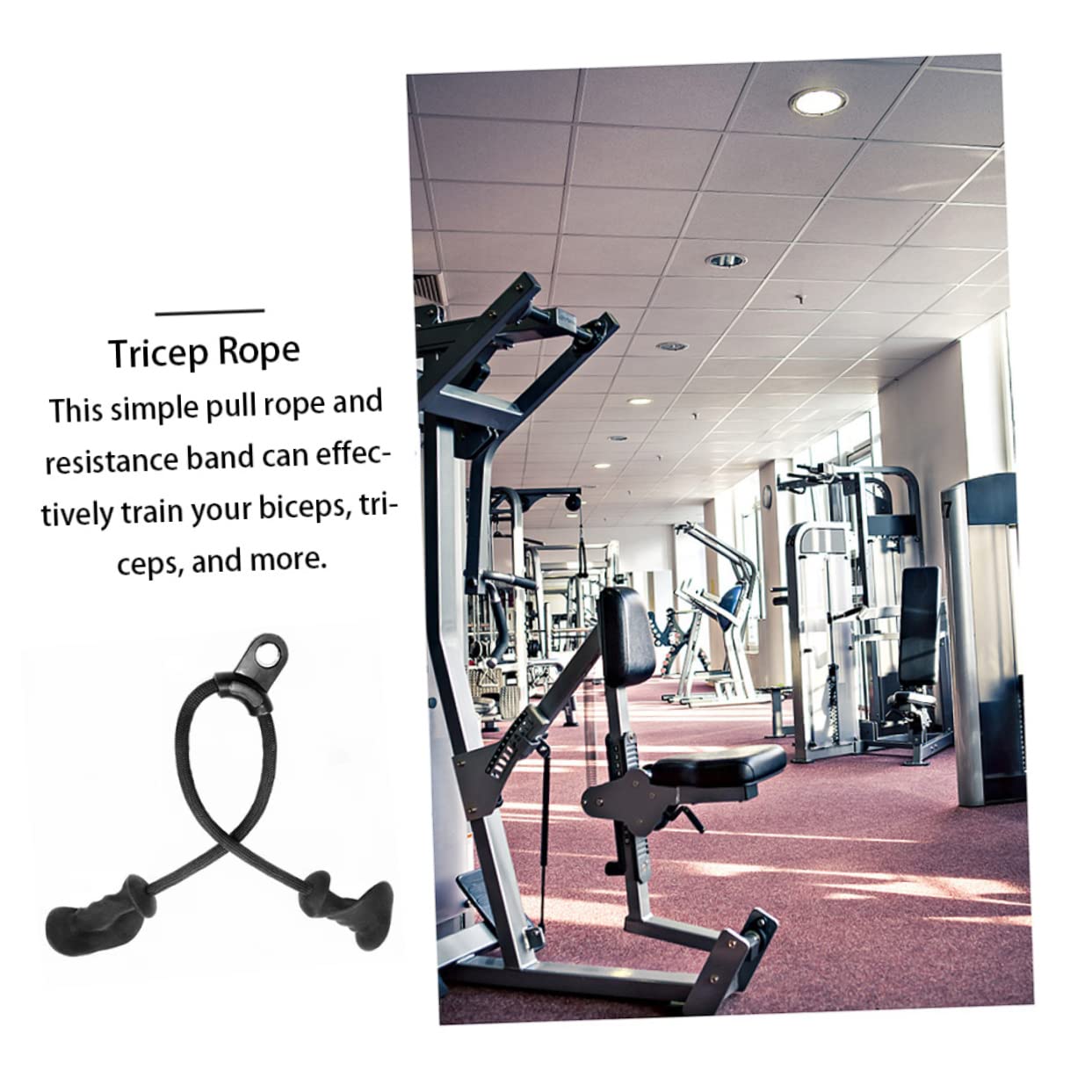 NAMOARLY Practical Pulling Rope Braided Rope Pulling Rope Fitness Supply Biceps Training Pulling Rope Muscle Pulling Down Rope Pulling Down Fitness Cable