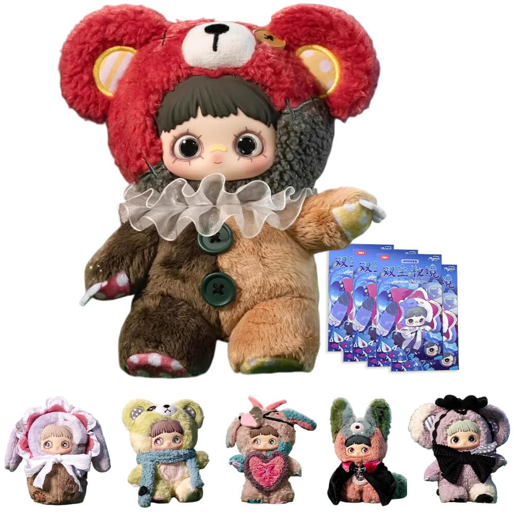 niannyyhouse Maymei Twin Secret Realm Series Lalka niewidome pudełko kolekcjonerskie pluszowe pluszowe zabawki prezenty (6 sztuk)