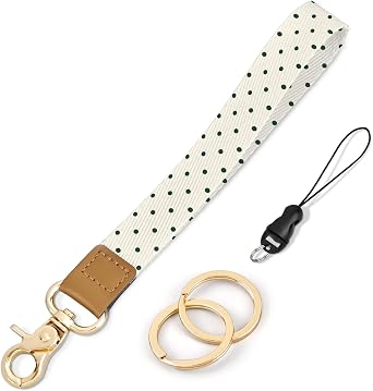Wristlet Keychain, Cute Wrist Strap for Women, Wrist Lanyard for Keys, Wallet, Id Holder, Cell Phone