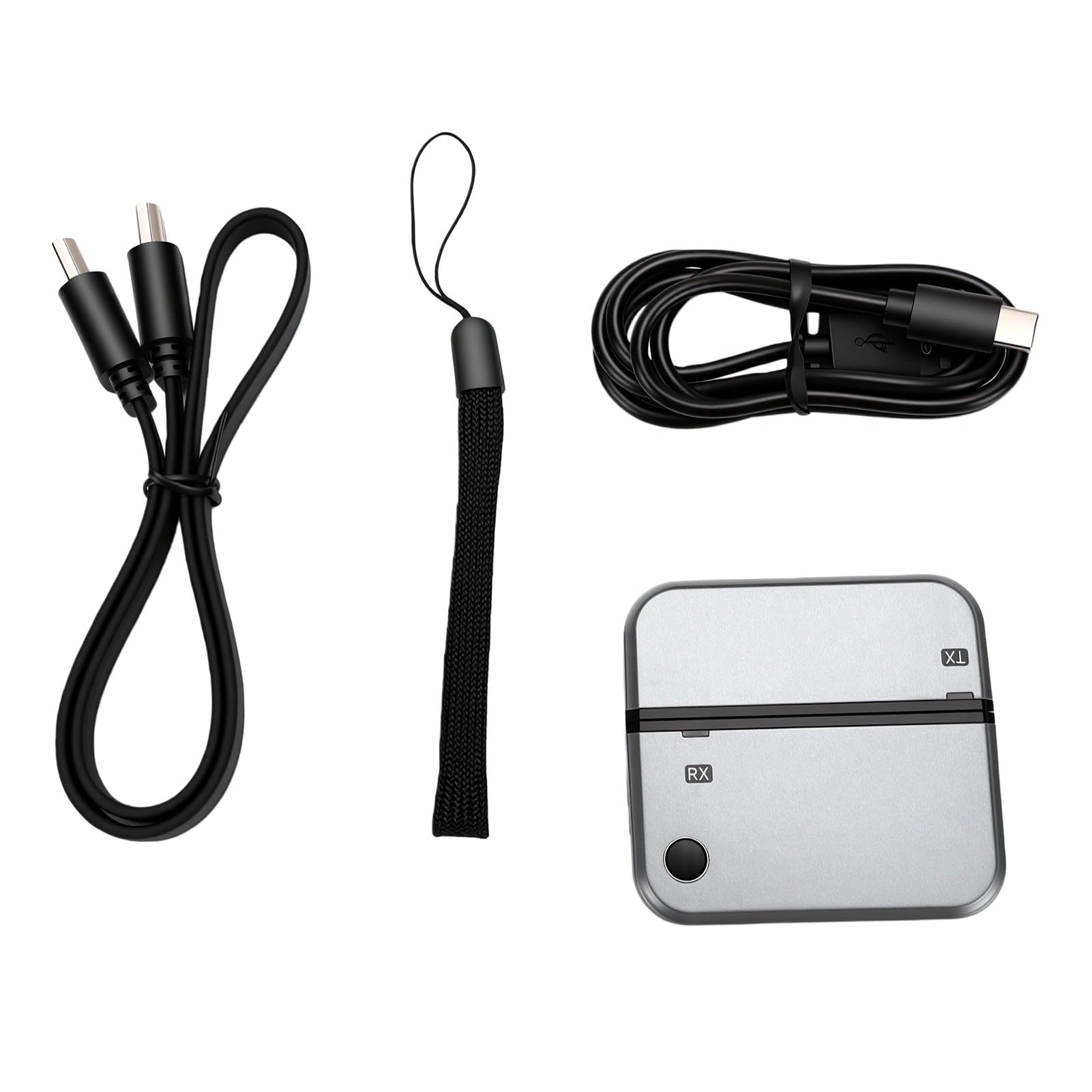 Émetteur et Récepteur HD sans Fil, Type C 5G 1080P 60 Hz 50 M Plug and Play, avec Mode émetteur-Récepteur pour Téléphone Portable PC vers Projecteur TV