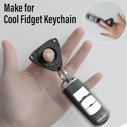 Miniatura 4 de FREELOVE Llavero de motor rotativo, juguete giratorio para ansiedad, juguete giratorio para llaves de coche, karambit para adultos y adolescentes,