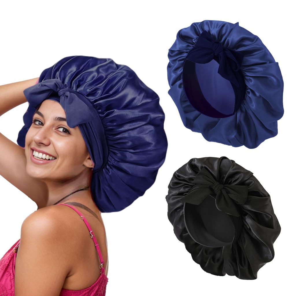 Satin Hair Bonnet for Women Sleeping
