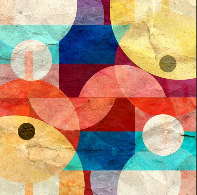 Colourful Circles Wall Art Painting Posters And Prints On Canvas