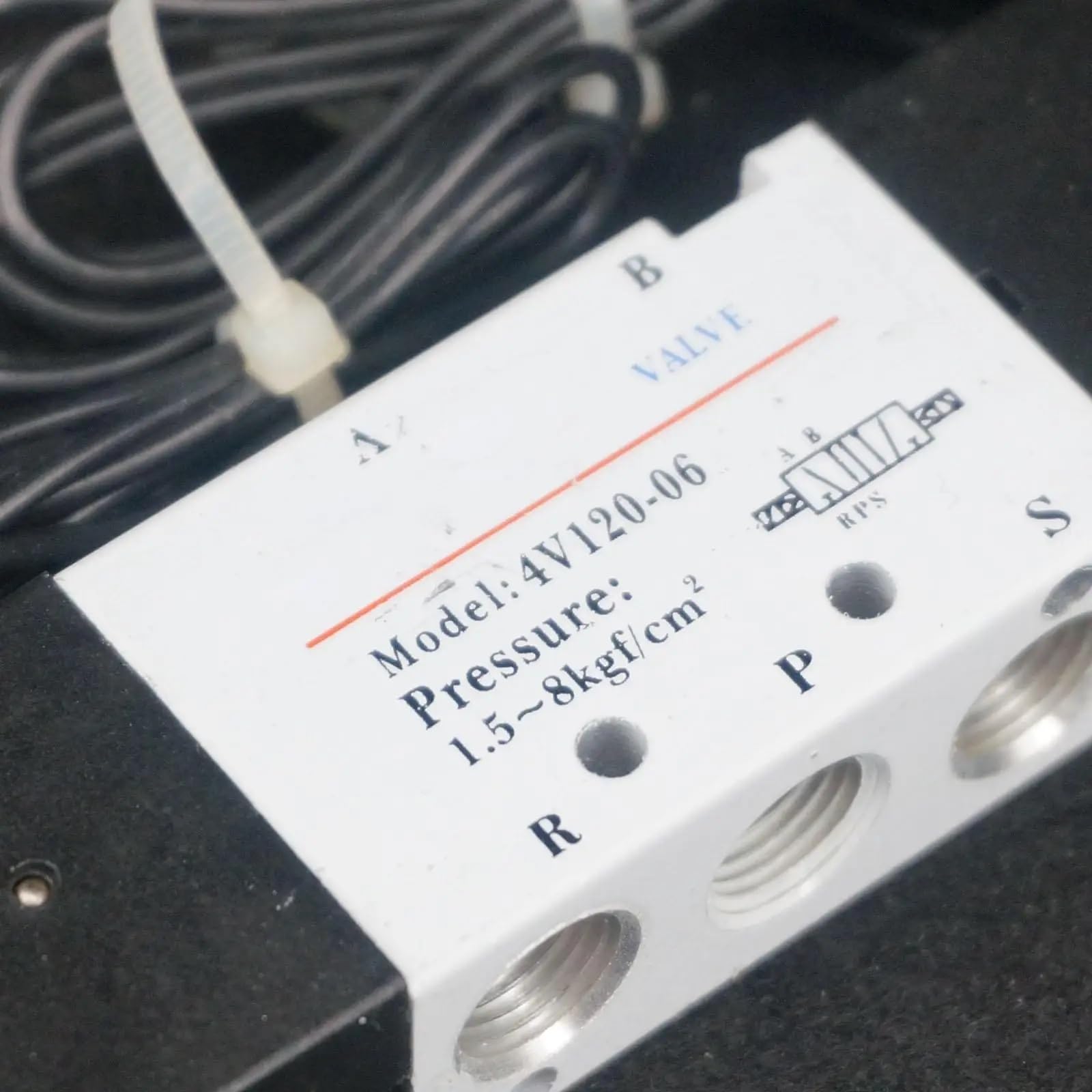 Válvula Solenoide de Aire de 2 Posiciones y 5 Vías 4V120-06 1/8" AC220V
