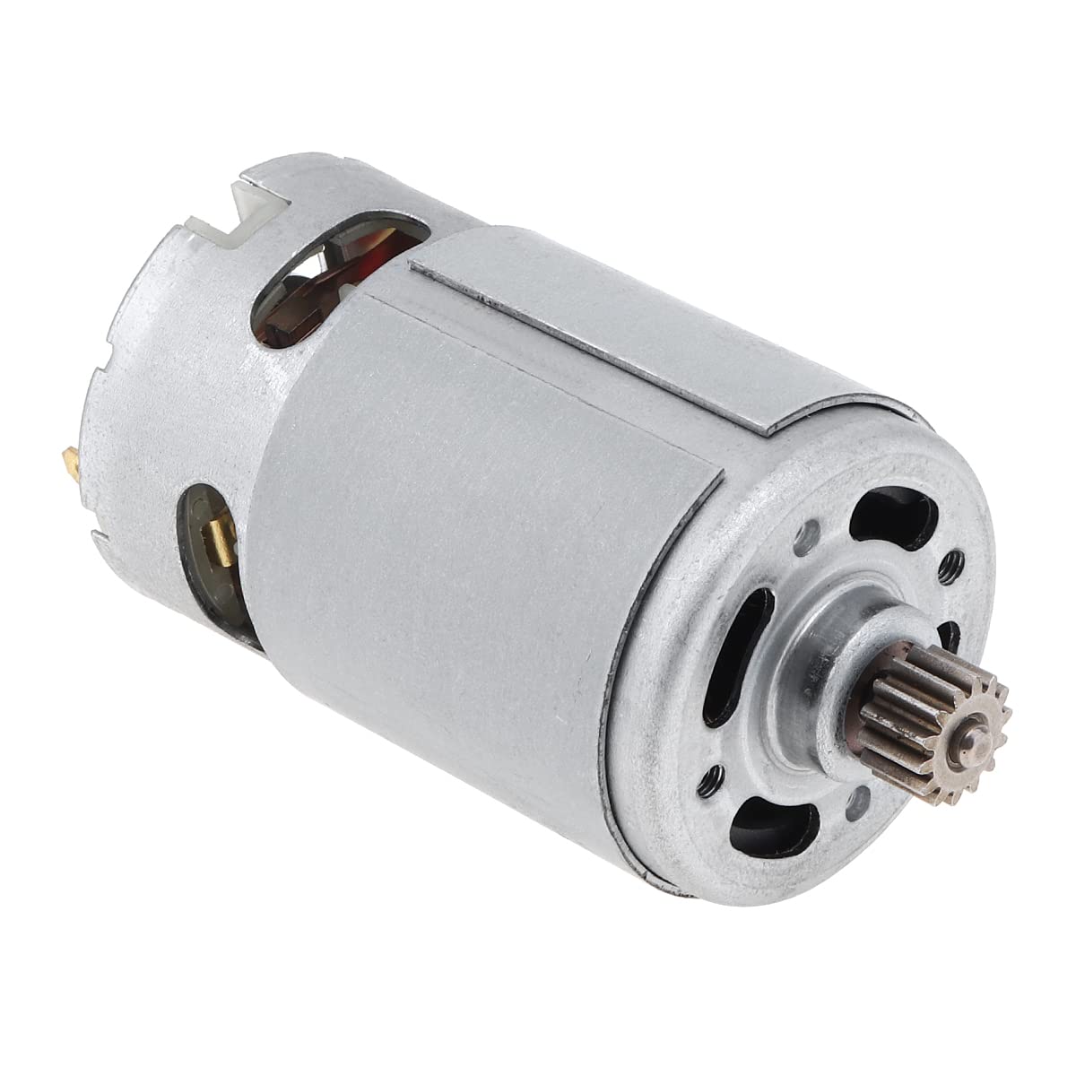 Mini Motor Eléctrico,motor eléctrico, 1 motor de taladro de litio, motor de sierra de cadena, motor de destornillador eléctrico 9t 11t 12t 14t 15 dientes 550 DC motor 10,8 V-25 V (color: 25 V 29000 rp