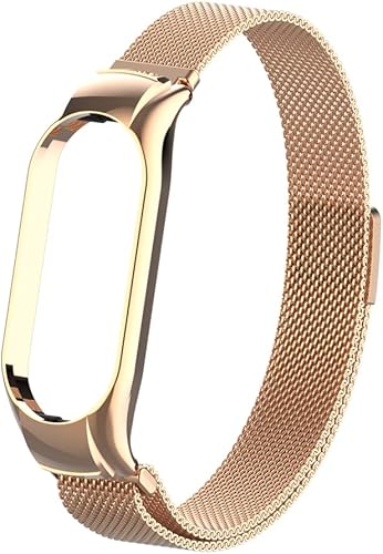 Banda magnética compatible con correa Xiaomi Mi Band 7, bandas de repuesto deportivas de malla metálica de acero inoxidable para Xiaomi Mi Band 7 disponible en Yaxa Peru