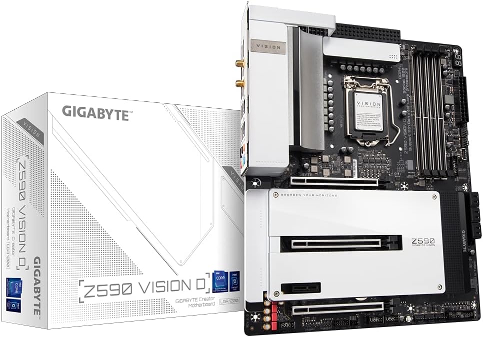 Gigabyte VISION D Blaca base Intel Z590 Express LGA 1200 ATX Gigabyte VISION D Blaca base Intel Z590 Express LGA 1200 ATX