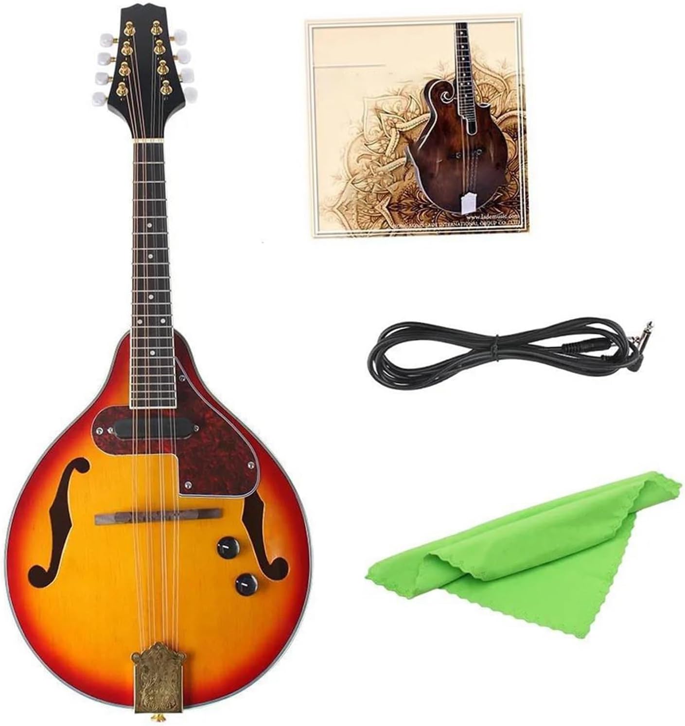 Mandolin Instrument Eight String Mandolin Sunset Color Spruce Sound Musical Instrument