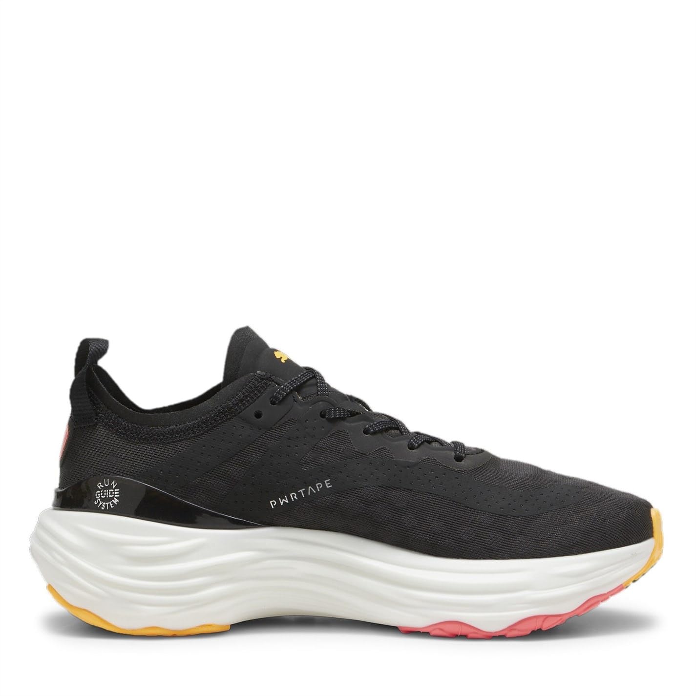 PUMA Chaussures de Running Noires/Oranges Femme Foreverrun