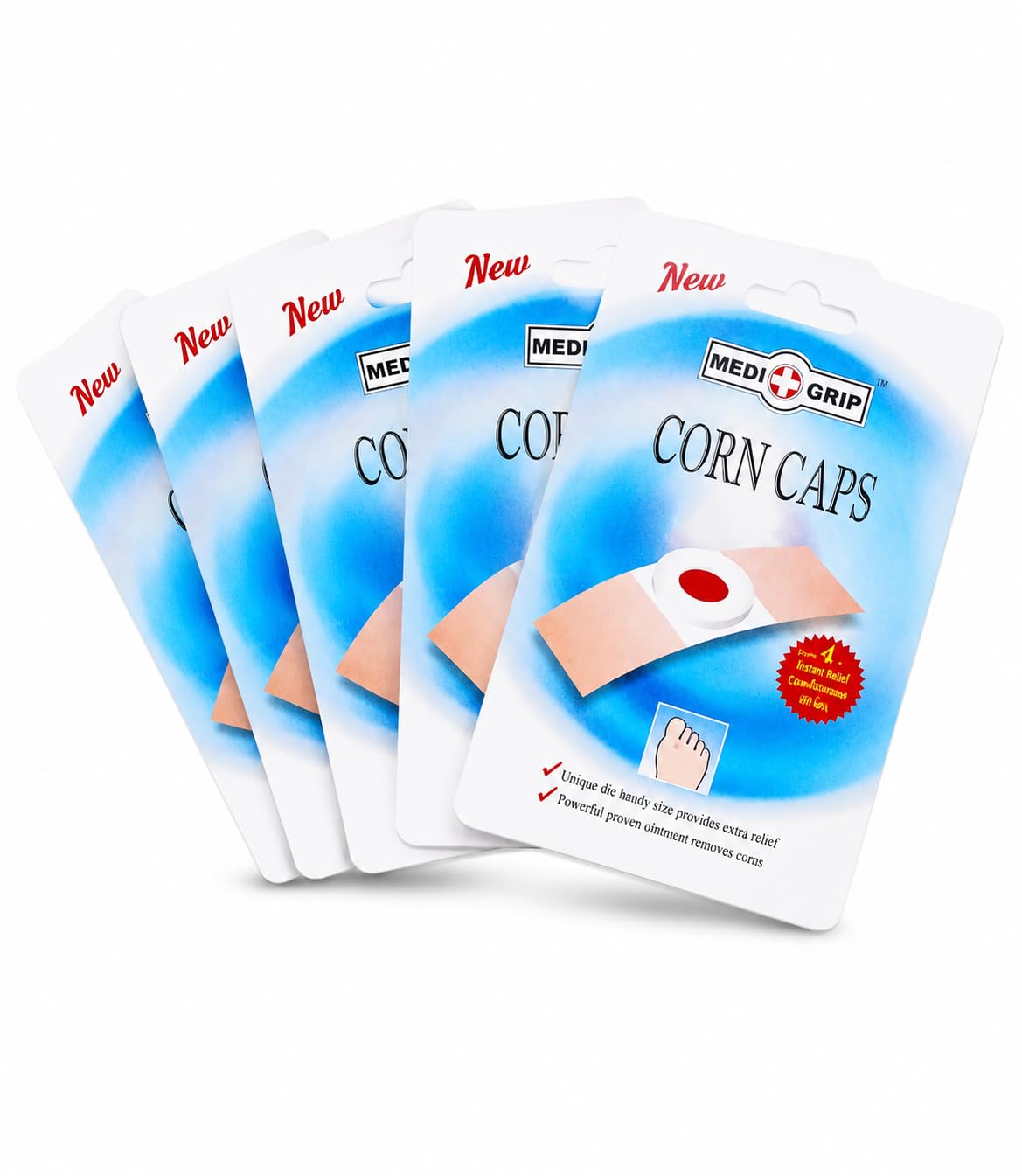 Corn Caps for Foot Corn Removal | Soft Cushion Corn Pads | Pain Relief Corn Protectors | Pack of 20 (5 Sheets × 4 Caps)-image-33