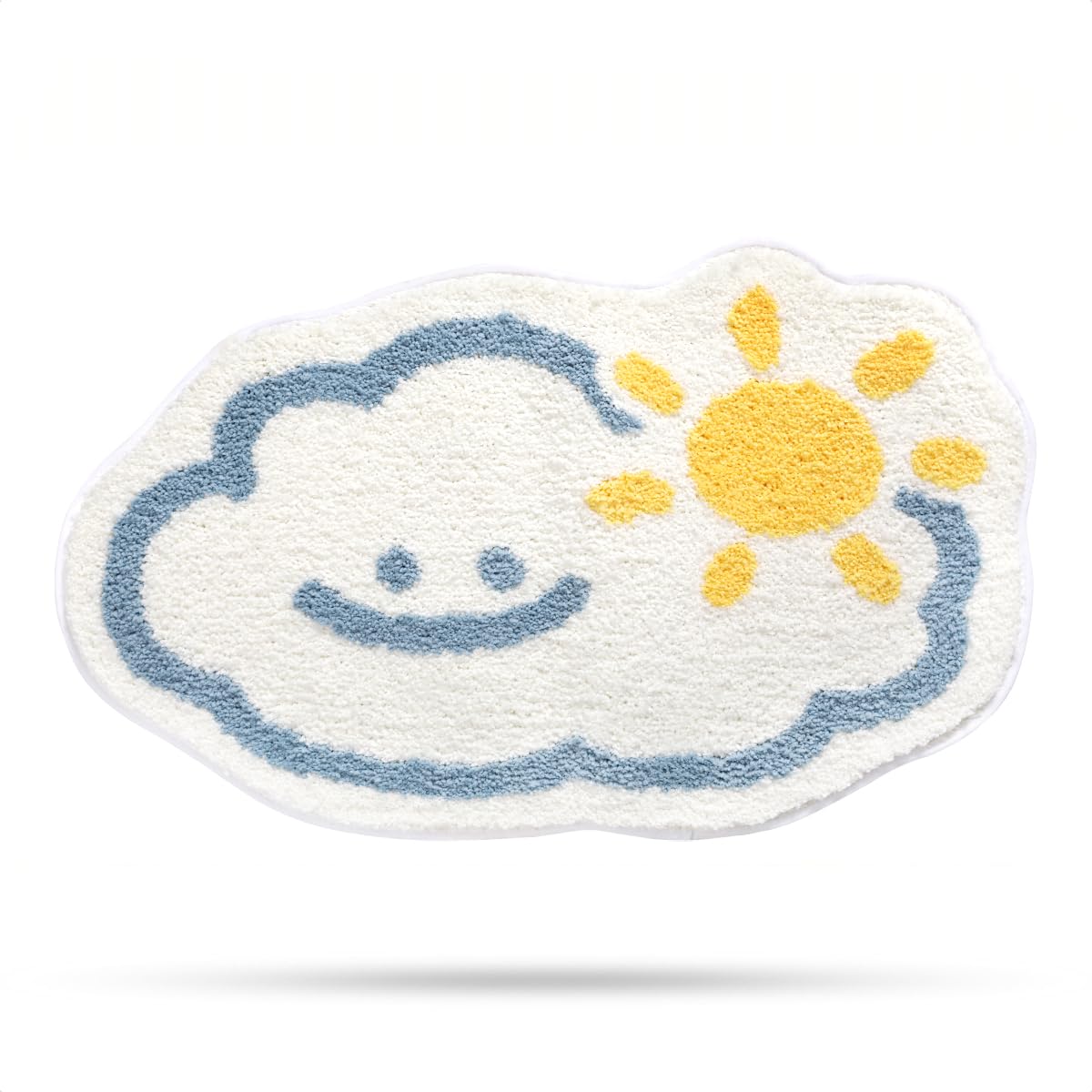 Molesun Cute Bath Mat Bathroom Rug, Plush Microfiber Shower Rug Non-Slip Water Absorbent Bath Rug, Funny Animal Floor Mats for Kids Room, Bedroom,