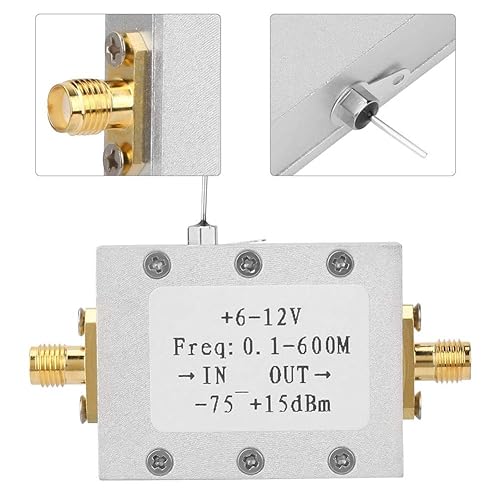 Miniatura 2 de Keenso Medidor de poder del RF AD8307, módulo logarítmico del detector los 0.1-600M -75+15dBm de la prueba con el caso