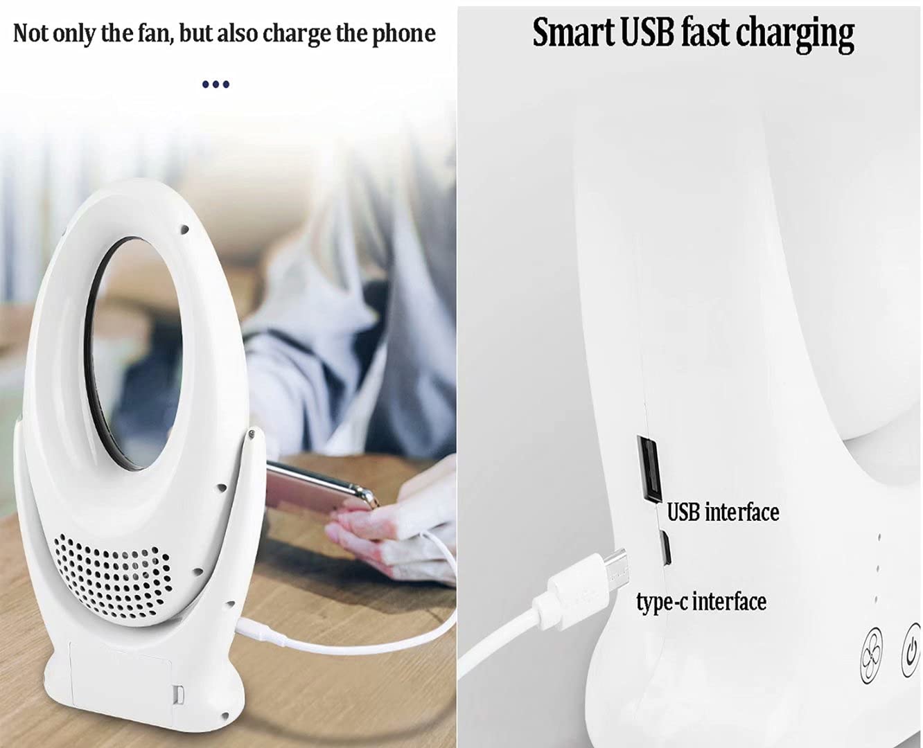Amazon.com: SABYDICAR Bladeless Fan with 7-Color LED Night Light, 80° Wide  Wind Supply Electric Fan, USB Air Cooler Leafless Fan,Tower Fan with  3-Speed,Silent Table Fan, Suitable for Home, Office, Bedroom : Home