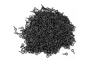 1000 PCS Black idealsv Small Screw Eye Pin Jewelry Making Eyelet Hook...