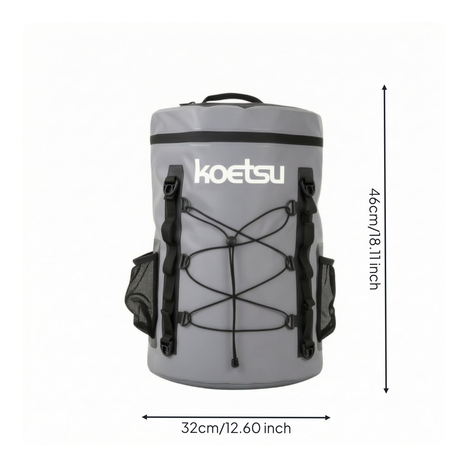 F Fityle Bolsa para Paddle Surf Bolsa Impermeable Mochila Estanca Organizador para Cubierta con Malla y Cremallera Segura PVC 500D 40 L Adecuada para Surf Turismo Acuático