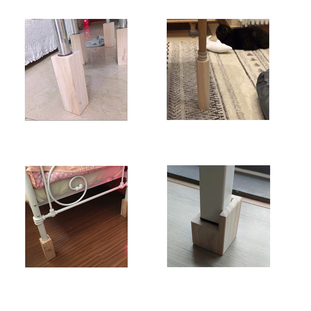 Podnośnik do biurka, Wysokość 10 cm Drewniane Podnośniki Meblowe Podpory Meblowe, Podkładki Podnoszące Łóżko, Podnośniki Meblowe Podnośnik Drewnianego Łóżka Podnośnik Biurka Stół Podnośnikowy(1.2cm)