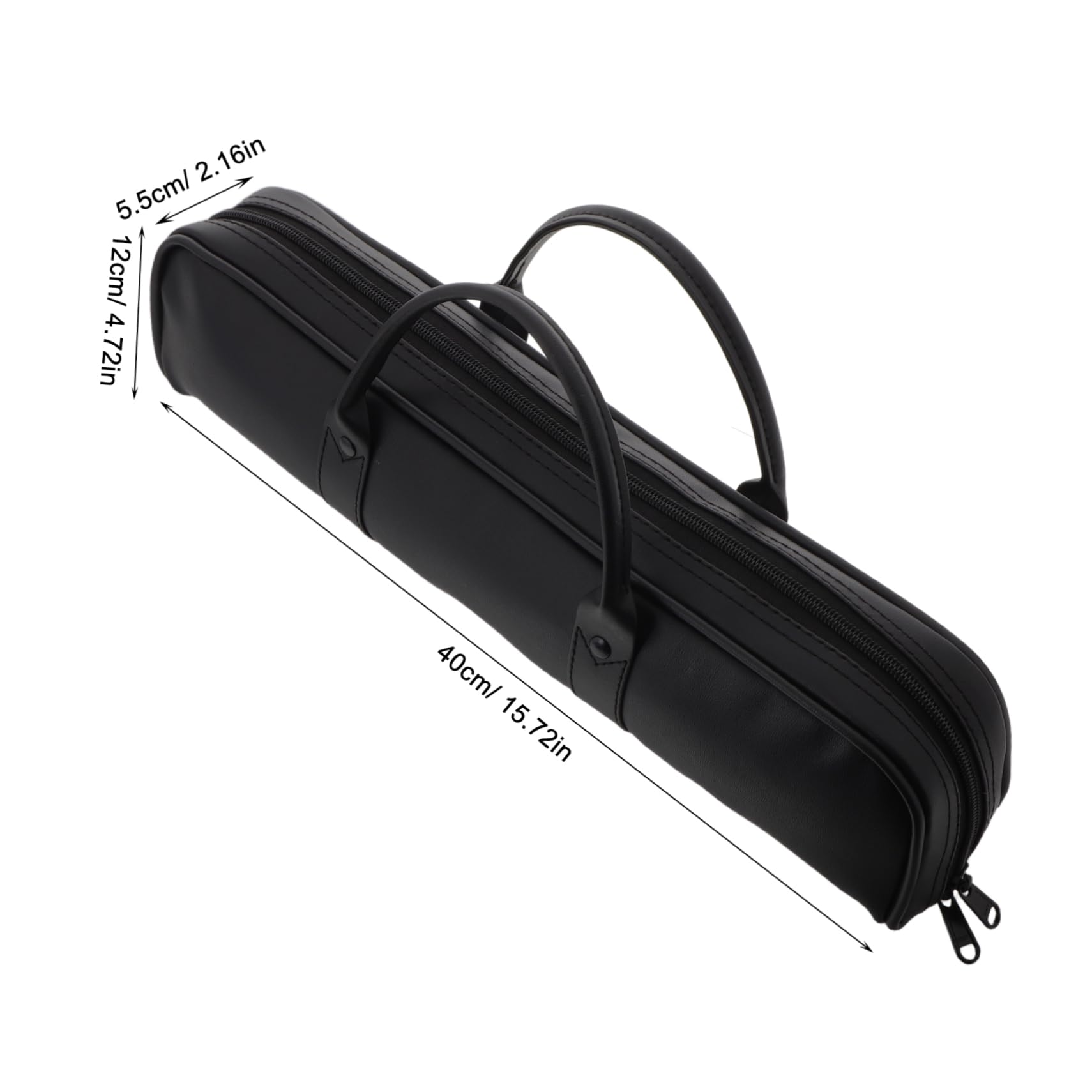 VICASKY Flute and Case Musical Instrument Storage Bag Hard Shell Flute Case Accessories Compartment