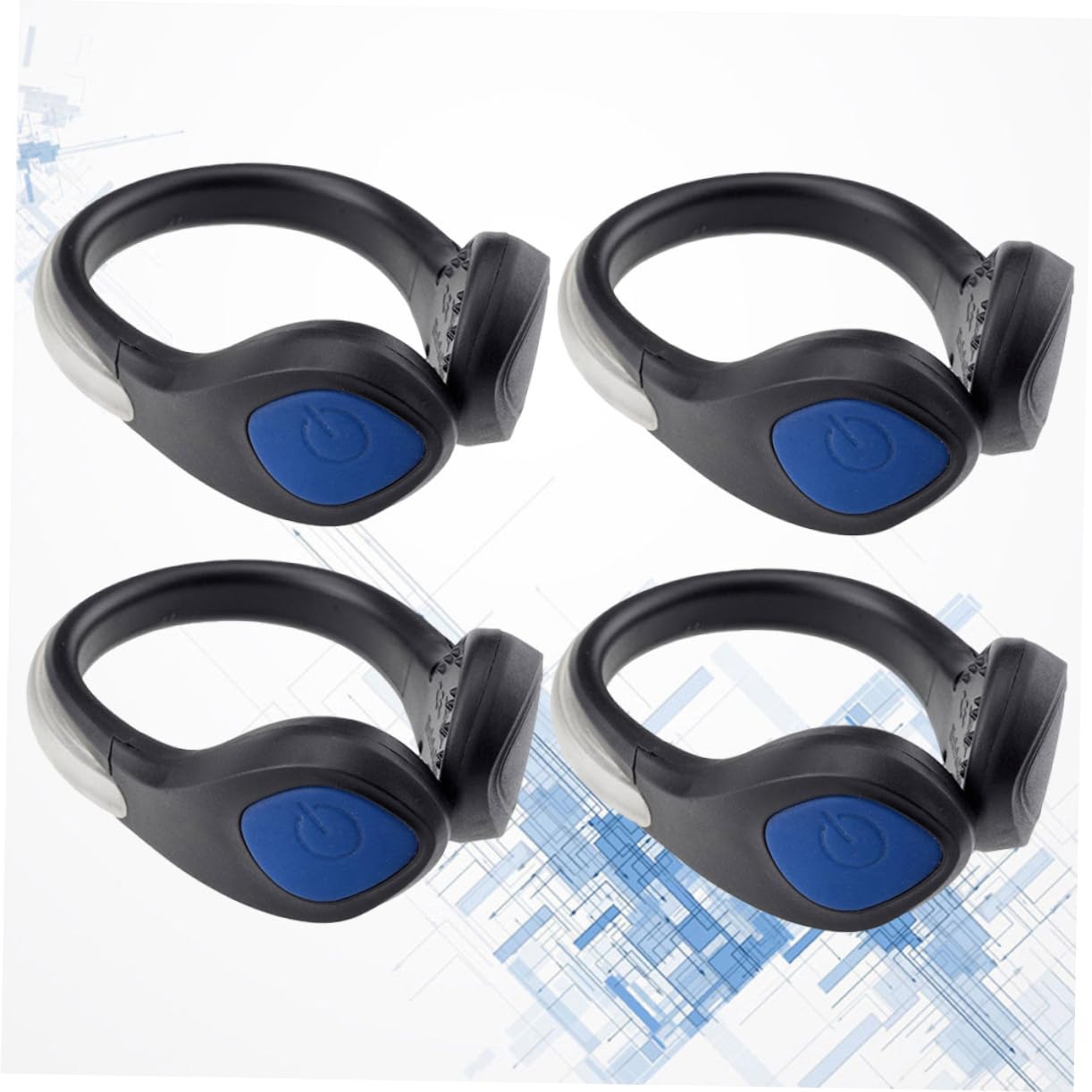 Kisangel Luces Led 8 Piezas Clip De Zapato Led Lámpara De Clip Equipo para Correr De Noche Luz De Clip De Seguridad para Zapatos Pinzas para Zapatos Exterior Luz Corriente Led Lights