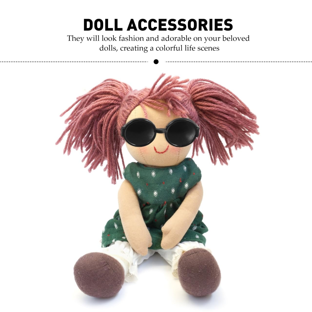 60pcs Mini Lunettes Pour Poupée Accessoire Plastique Tiny Glasses Props Doll House Accessoire Petites Lunettes